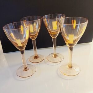Cordial Glasses Mid Century Modern Set 4